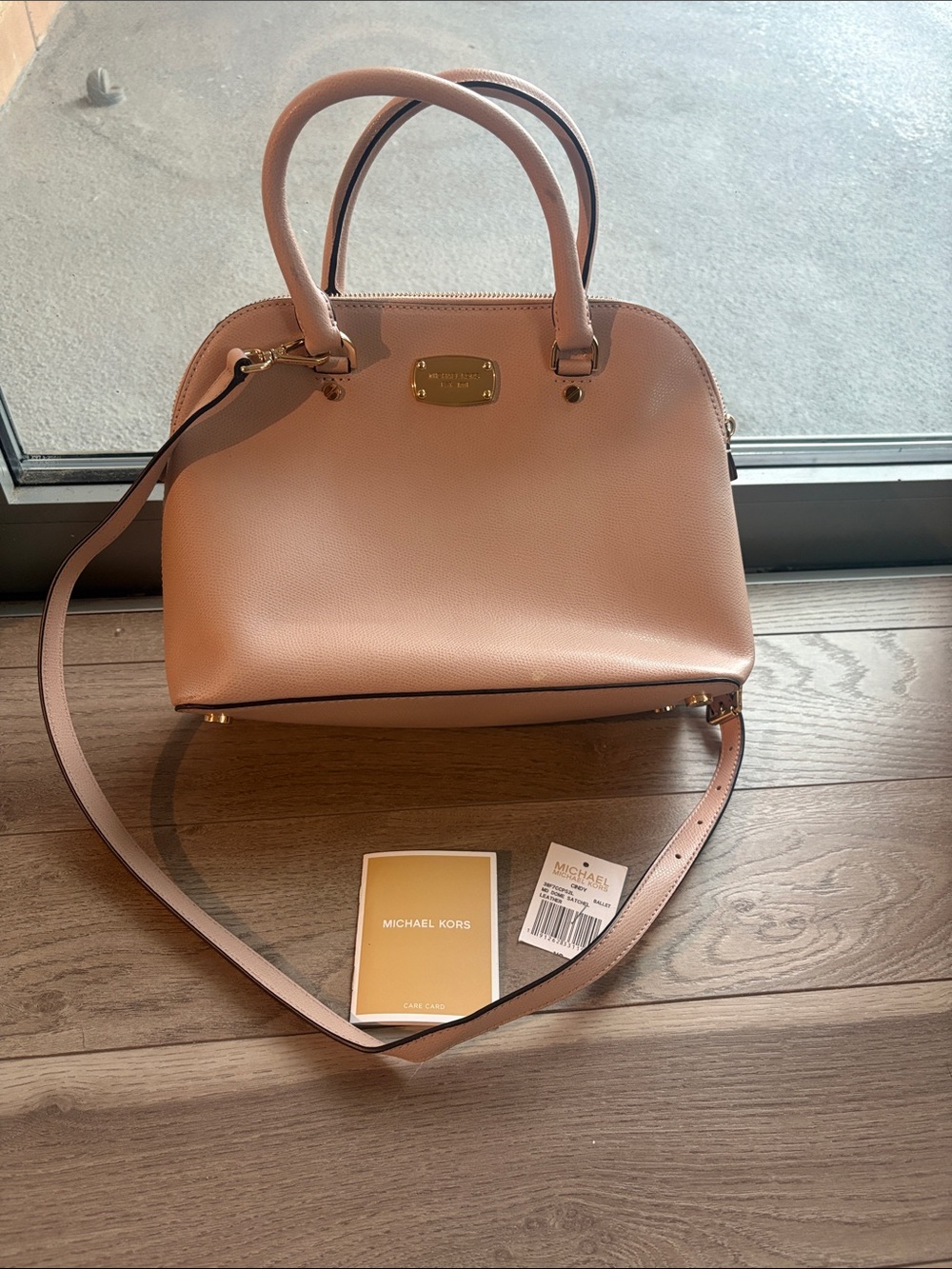 Michael Kors Blush Pink Satchel with Detachable Strap